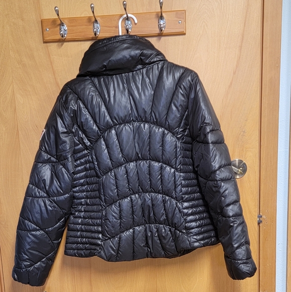 Guess Women’s Quilted Puffer Jacket Black 22LMP808 Size XL New - Picture 14 of 15